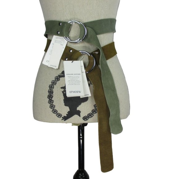 Chico's Accessories - 2 Chico's Suede Long Sash Essential Belts Size M NWT $109
